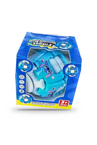 Işıklı Çizgi Film Karakterli GyroPress Fidget Spinning Ball – Döner Aktivite ve Stres Oyuncağı