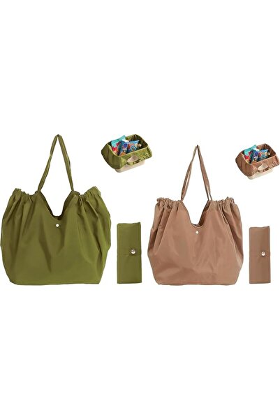 Generic 2 Pack Reusable Grocery Shopping Bags, Waterproof Polyester, Large 30...