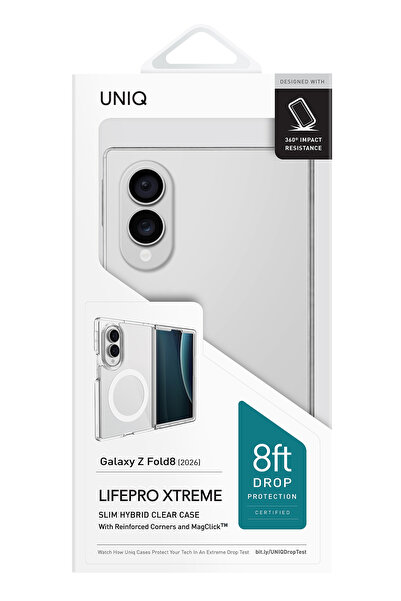 UNIQ Better By Design Galaxy Z Fold 8 Kılıf LifePro Xtreme Köşe Koruma ve Leke Tutmama Teknolojisi Magsafe Koruyucu Kapak