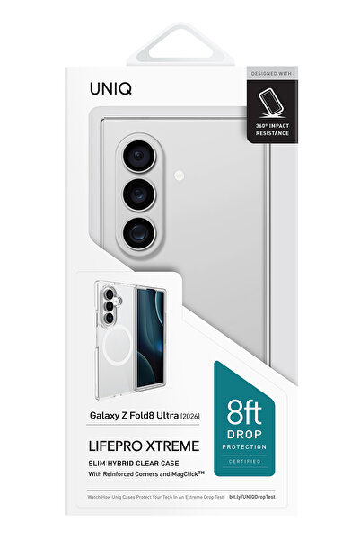UNIQ Better By Design Galaxy Z Fold 8 Ultra Kılıf LifePro Xtreme Köşe Koruma ve Leke Tutmama Magsafe Koruyucu Kapak