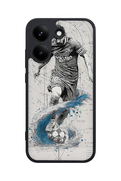 POCO X8 Pro Compatible Football Patterned Camera Protected Shockproof Case
