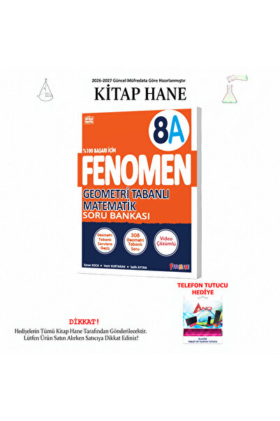 Fenomen Yayıncılık 2026-2027 8. Sınıf Geometri Tabanlı Matematik A 016