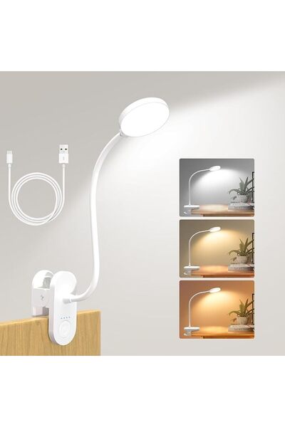 GENERAL 61 LED Rechargeable Reading Lamp, 3 Color Modes & 10 Brightness Level...