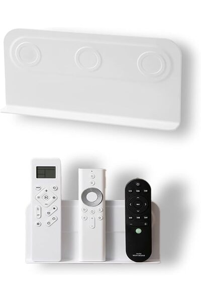 TERRIFI 2Pack Magnetic Remote Control Holder for Wall Mounting, Self-Adhesive...
