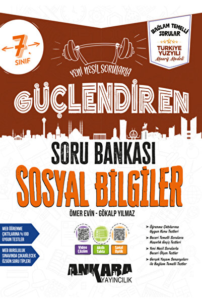 Ankara Yayıncılık 7. Sınıf Güçlendiren Sosyal Bilgiler Bağlam Temelli Soru Ba...