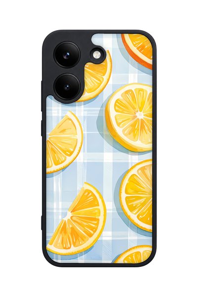 POCO X8 Pro Compatible Citrus Patterned Camera Protected Shockproof Case