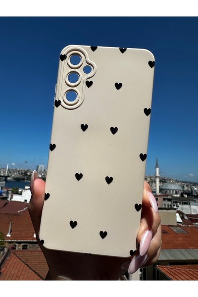 Mobildizayn Samsung Galaxy A17 Uyumlu Baskılı Krem Renkli Telefon Kılıfı K346