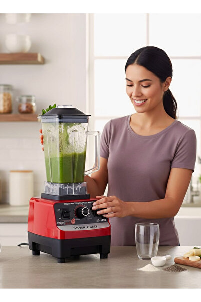 Silver Crest SILVERCREST Professional Double-Cup Blender and Juicer, Multi-Fu...