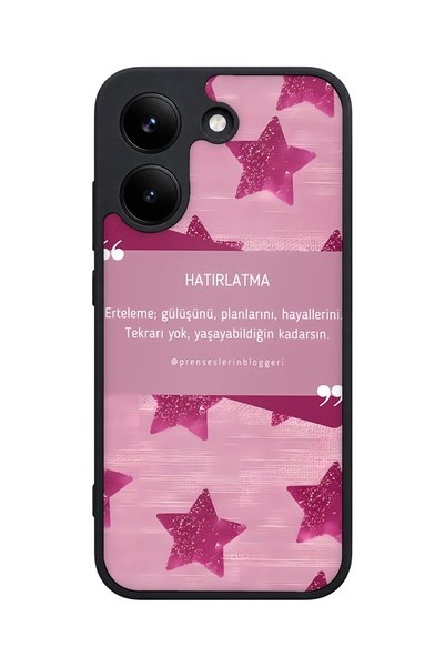 POCO X8 Pro Compatible Shockproof Case with Reminder Pattern and Camera Prote...