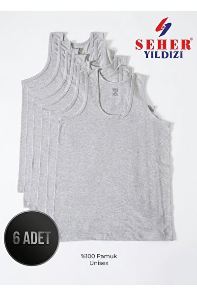 MHC TEXTİL Seher Penye Atlet (6 Adet) | Yeni Sezon