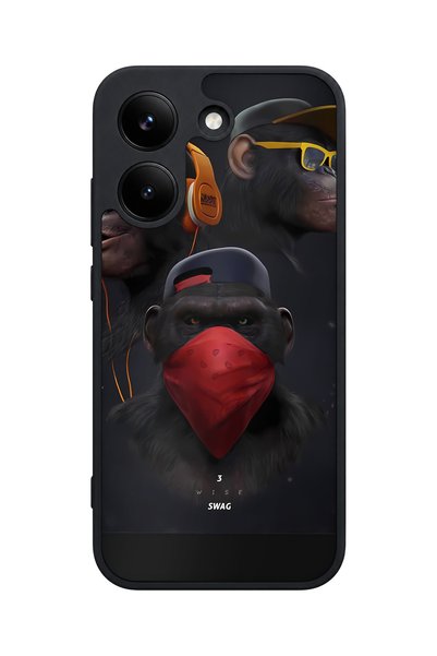 POCO X8 Pro Compatible Gorilla Patterned Camera Protected Shockproof Case
