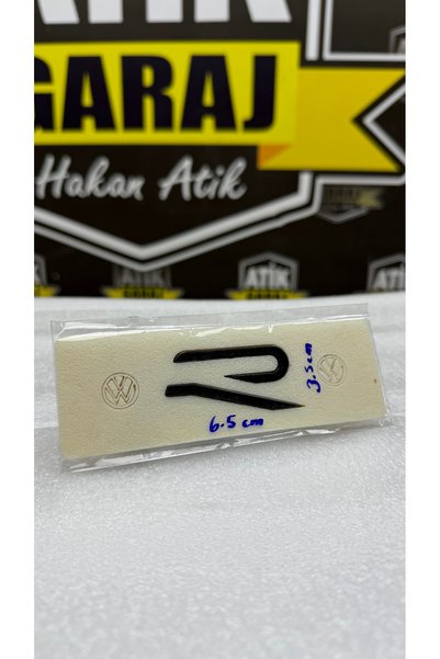 ATİK GARAJ New Type R Logo Adhesive - Black Large Type