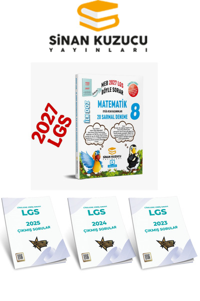 SİNAN KUZUCU YAYINLARI 8. Sınıf 2027 LGS MEB Böyle Sorar Matematik İlk Doz Sa...