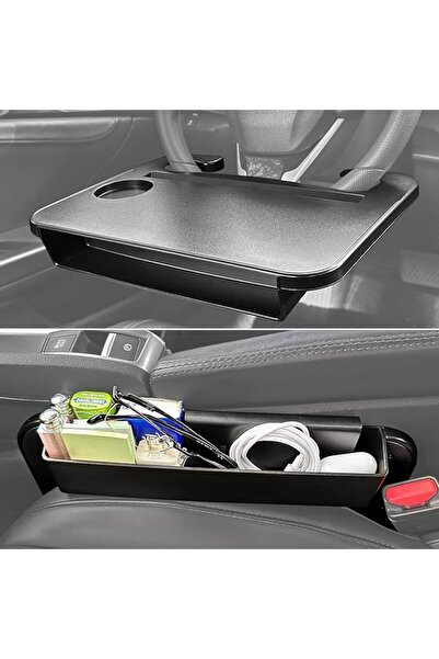 GENERAL LinJie Steering Wheel Tray,3 in 1Portable Car Steering Wheel Desk,Mul...