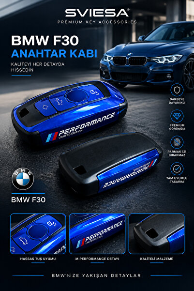 Sviesa BMW F30 Anahtar Kılıfı Tasarım Premium Anahtar Kabı Sert Plastik Şık T...