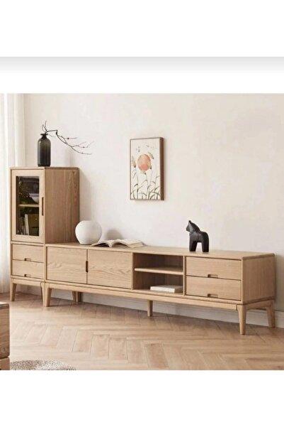 hgalpdesing HGALP DESİNG TV Ünitesi Masif Ahşap Çam