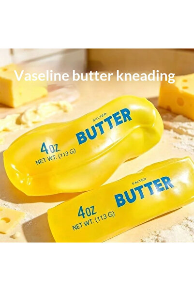 STRESS Butter tereyağ şeklinde yumuşak squishy stres oyuncağı