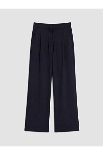 LC Waikiki Beli Lace-Up Pleated Women's Trousers