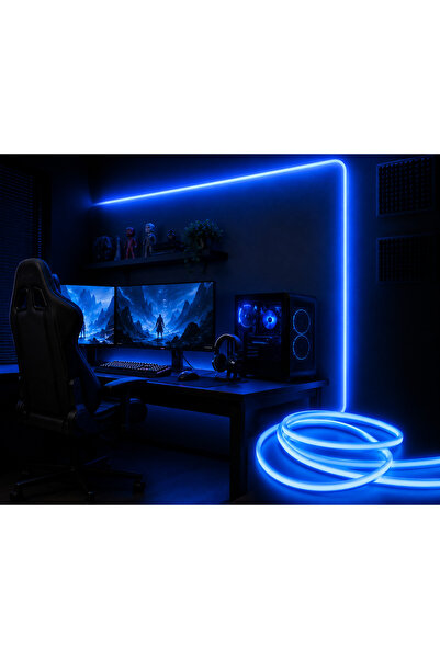 PekersaElektrikaydınlatma 12V LED Neon Hortum 5 Metre | Esnek Yapı, Güçlü Işı...