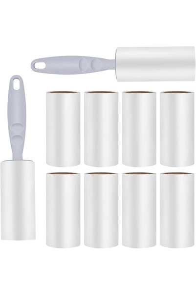 ALMEKAQUZ بكرات إزالة الوبر، 10 عبوات كاملة تحتوي على 600 ورقة، مجموعة من بكر...
