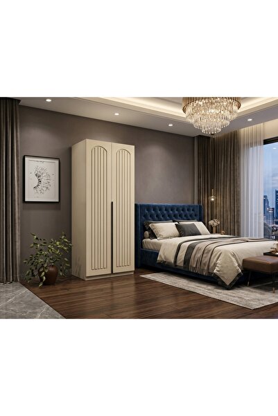Dian Mobilya Country 2 Kapaklı Dolap 80 cm Genişlik 200 Cm Yükseklik