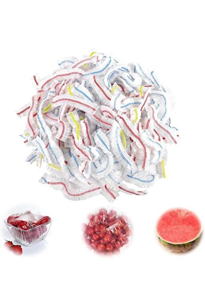 SYOSI 300 Pcs Stretchy Food Covers, Shrinkable Colorful Universal Wrap Elasti...