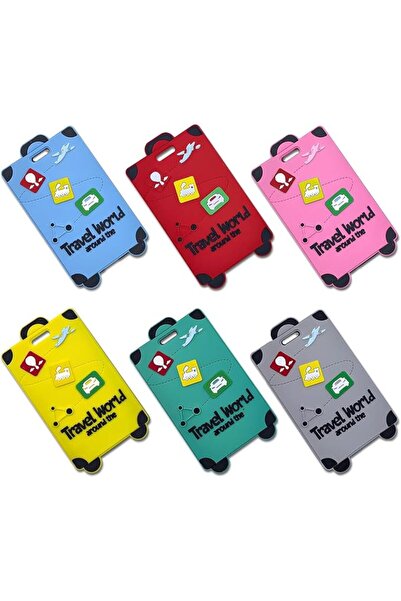 TERRIFI Luggage Tags for Suitcases and Travel Bags, 6 Pack Waterproof Silicon...