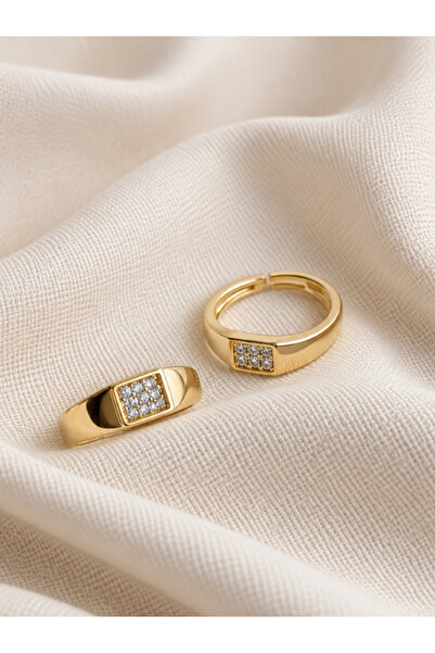 bijux by mrv Stone-Encrusted Pinky Finger & Joint Ring