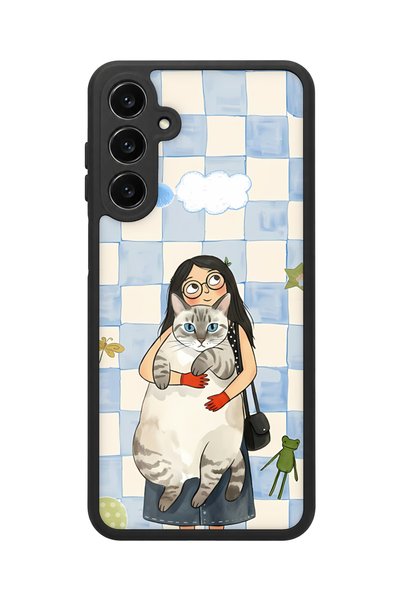 BGAKSESUAR Samsung Galaxy A16 Compatible Cat Lover Patterned Shockproof Case ...