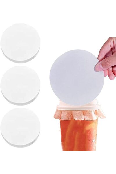 Goodern 500 Pcs Cup Sealing Film Paper Leak-proof Cup Cap Disposable Coffee C...