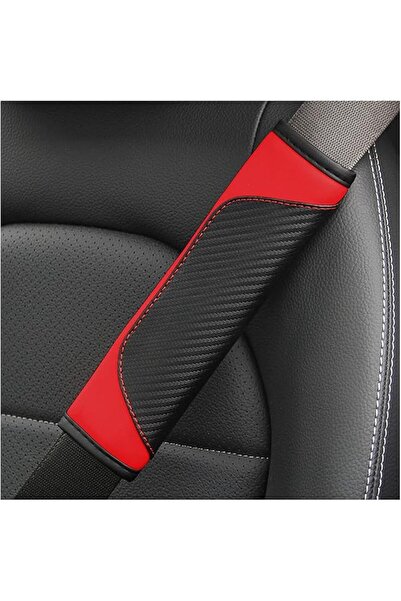 GENERAL AUCELI 2PCS Car Seat Belt Cover, Carbon Fiber Safety Seatbelt Shoulde...