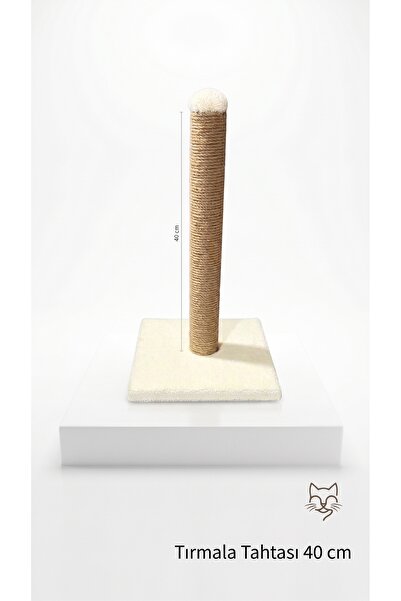miyorapet Jute Rope Cat Scratching Board - 40 cm - with Leash Gift