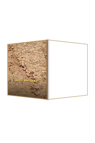 OEM Felicitare Aniversare Nisip de desert crapat, Design Unic, 13.3x19.4cm Pl...