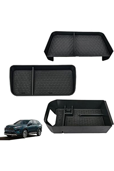 GENERAL 3Pcs Center Console Organizer for Toyota Rav4 2025 2024 2023 2022-201...