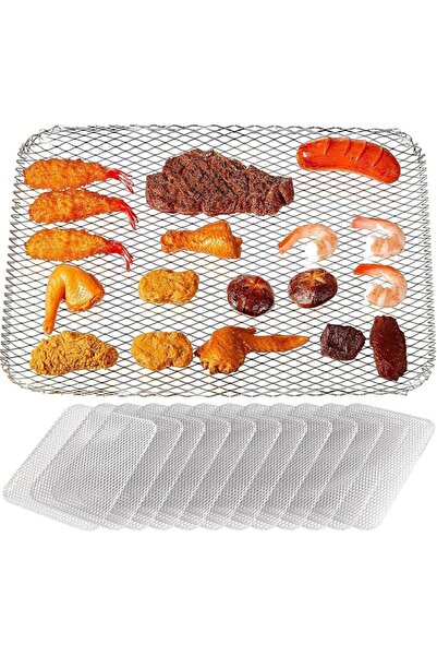 KASTWAVE Grill Mesh Mats, Disposable Non Stick BBQ Grill Topper Liners for Ou...