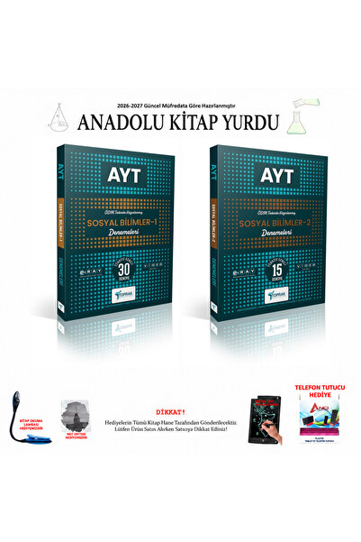 Toprak Yayıncılık 2026-2027 AYT Sosyal Bilimler 1-2 Deneme 2'li Set 032