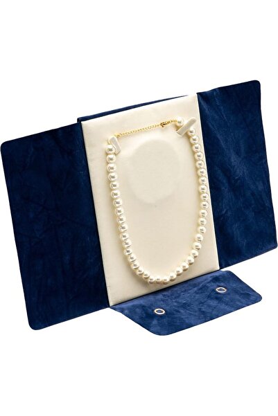 Generic Large Velvet Travel Jewelry Organizer Pearl Necklace Storage Carrying...