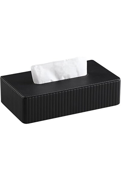 GENERAL Pu Leather Tissue Box Cover, Mini Tissue Box Holder with Magnetic Clo...