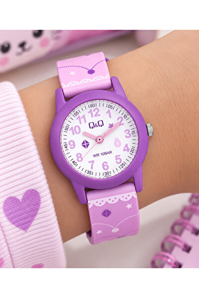 Q&Q Sea, Pool Waterproof Anti-Allergic Silicone Strap Girls' Wristwatch