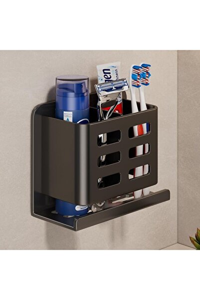 GENERAL Wall-Mounted Toothbrush Holder, Aluminum Material Shaver Storage Rack...