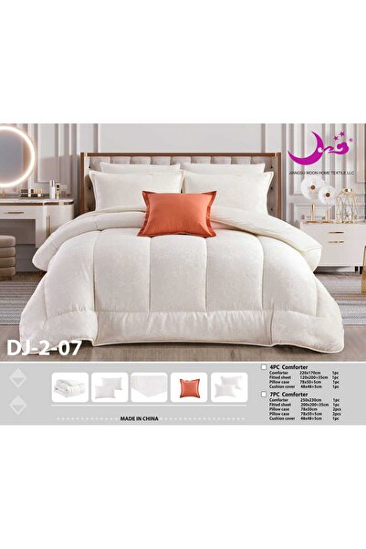 Moon Luxury Jacquard Double Bedspread 7 Pieces Set - 7 Piece Jacquard Comfort...