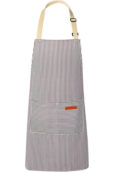 ToolHouse Unisex Kitchen Apron with 2 Pockets – Adjustable Neck Strap, Soft P...