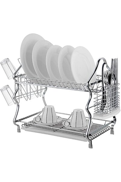 Hexar ® 2 Tier Dish Drying Rack with Drainboard, Premium Steel Dishracks for ...