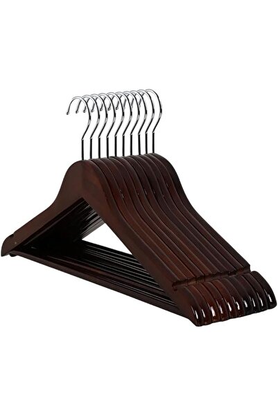 Generic Solid Wood Hangers with 360-Degree Swivel Hook and Anti-Slip Grooves,...
