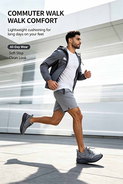 Najd Trend Mall Unisex Everyday Sneakers Breathable Mesh Upper Lightweight Ru...