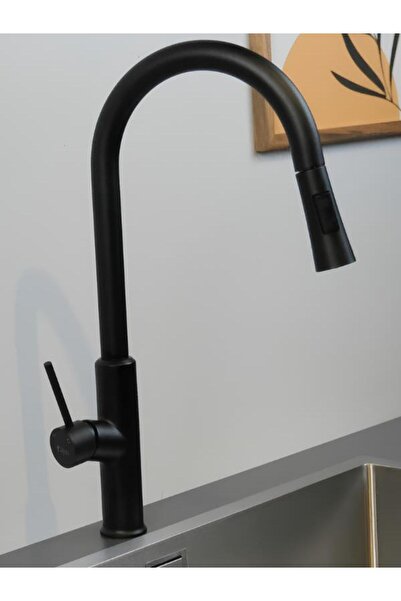 GL GENERAL Glmbc Cl950-03 Aras Black Spiral Kitchen Faucet