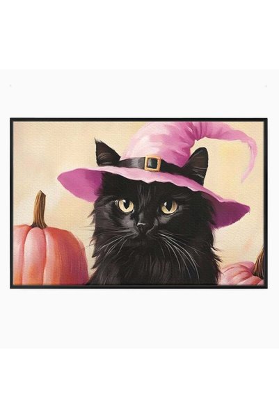 Luxcanva Tablou Canvas Micuta Vrajitoare 100x70 cm cu Rama Negru Micuta Vraji...