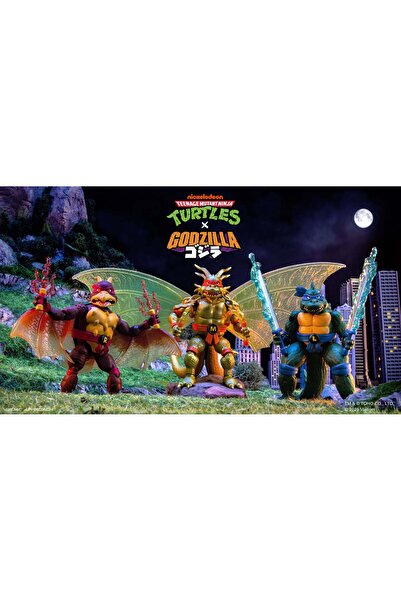 playmatestoys Φιγούρα δράσης Playmates Toys TMNT x Godzilla Leo x Godzilla Βα...