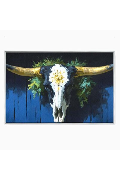 Luxcanva Tablou Canvas Calauza Noptii 100x70 cm cu Rama Argintiu Calauza Nopt...