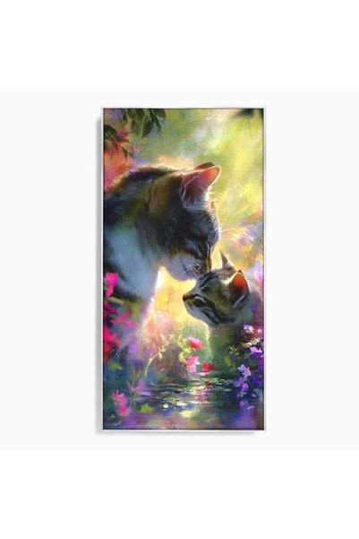 Luxcanva Tablou Canvas O Clipa de Tandrete 50x100 cm cu Rama Argintiu O Clipa...